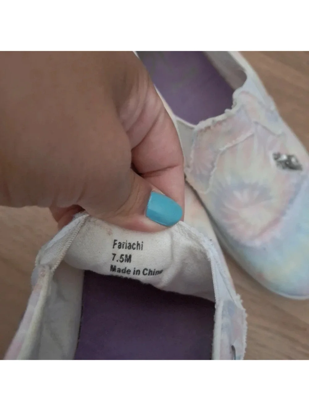 Blowfish Malibu Play Women's Slip On Sneakers | Pastel Canvas Shoes size 7.5